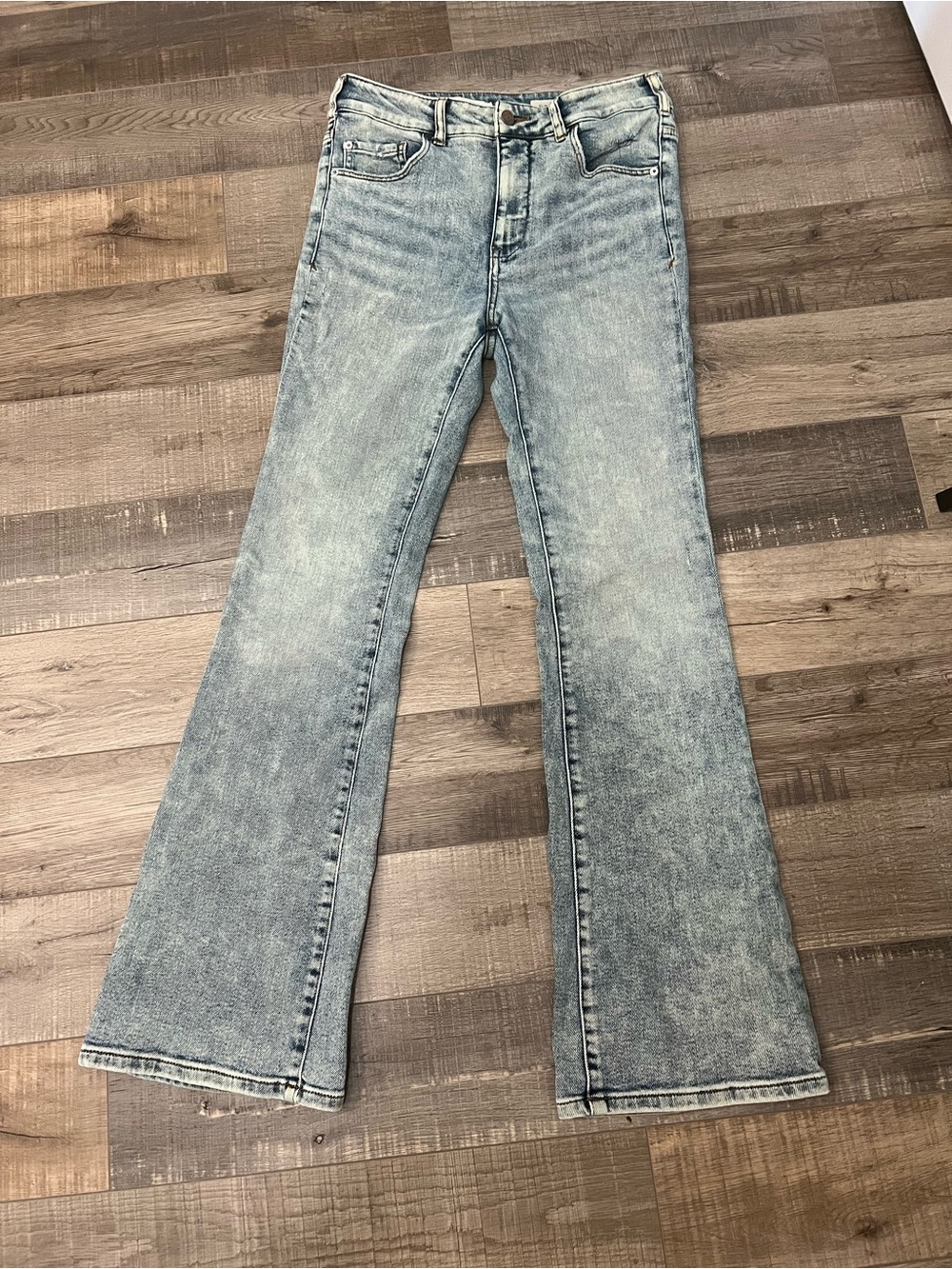 Pilcro and the Letterpress Light Blue slim Bootcut Jeans EUC